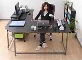 コーナーデスク L字型 モニター台付き 51BRXJ2EnxL._AC_SY200_QL15_.jpg