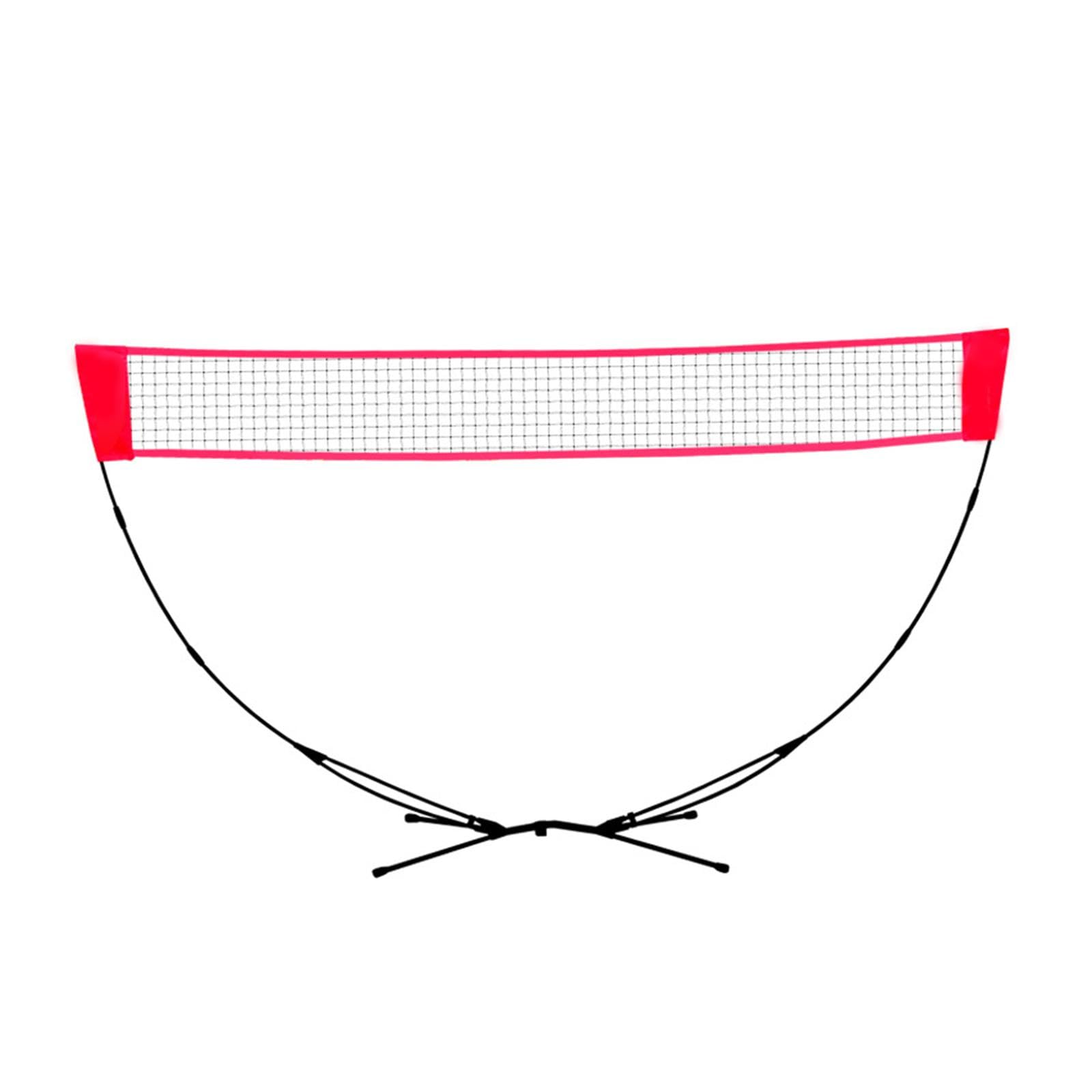 Merishopp Badminton Net Professional Folding Tennis Net for Entertainment Outdoor Yard Red-image-5
