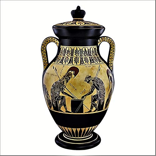 Achilles & Ajax Exekias Vase Amphora Grecque Antique Fait Main