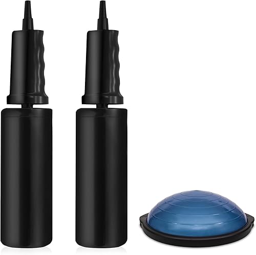 Bomba de bola compatible con Bosu para globos, pelota de yoga, bomba manual de entrenamiento de equilibrio de bola de aire compatible con Bosu, 2