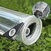 MYJHUIY Telone di Copertura Trasparente in PVC Impermeabile con Occhielli,Telo for Isolamento Film Morbido in Plastica,Tenda da Sole for Patio Esterno,Antipolvere,Antipioggia,360g/m2 (2.4mx3m)