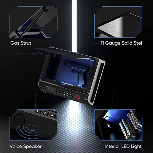 Gun Safe, Pistol Safe, Gun Safes For Pistols, Biometric Pistol Safe, Gun Safes, Pistol Safes, Handgun Safe, Fingerprint Gun Safe, Fireproof Waterproof Gun Safe, Ca Doj Approved (Powered By Sifely) #TOP1