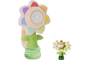 Seven Color Flower Bubble Machine: Unveil a World of Magical Bubbles