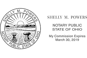 Official Ohio Rectangular Notary Stamp | Compliant with State Regulations | High-Quality Notary Seal