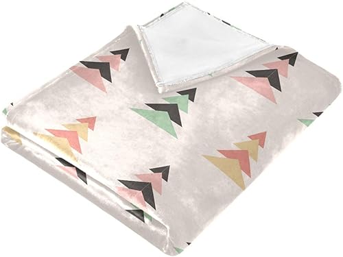 Miniatura 2 de Flat Christmas Fir Trees Pattern Soft Flannel Fleece Blanket, Lightweight Winter Sofa Throw Blanket Adults Kids Sofa Throws 60"x90"