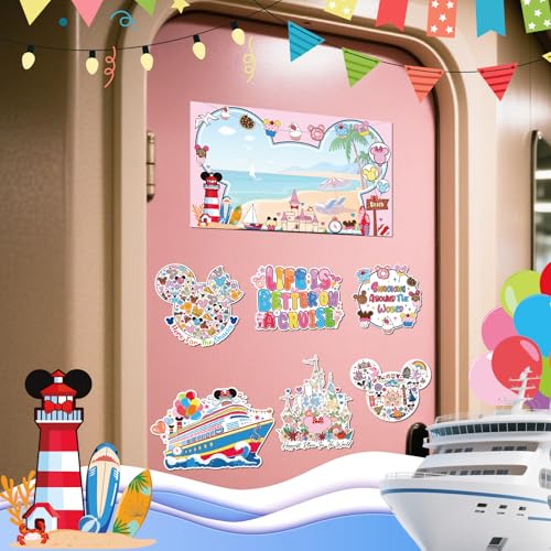 Imanes decorativos de crucero mouse 7 piezas miniatura 3