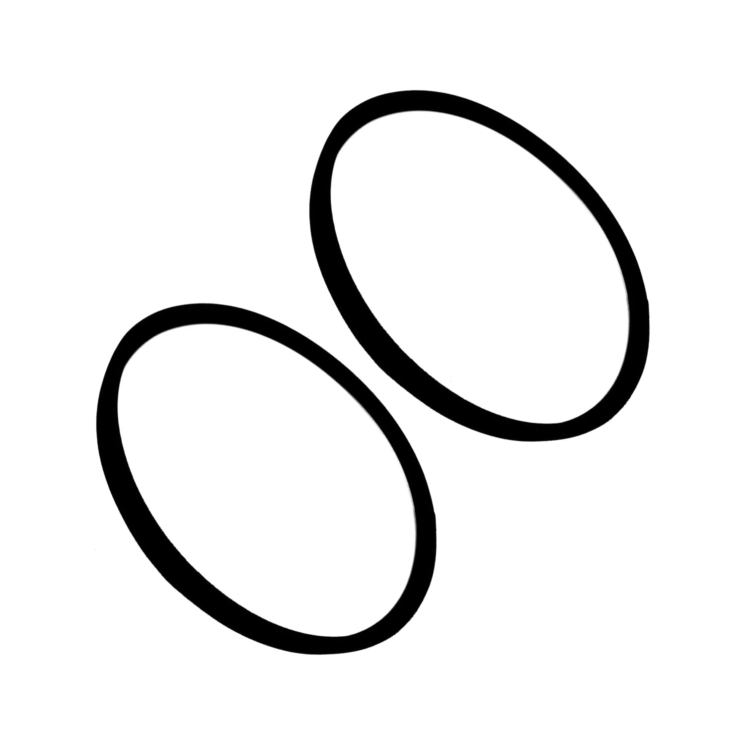 Lot de 2 courroies d'arbre de prise de force 66101-25080 6610125080 compatibles avec tracteur Kubota G1700/S G1800/S G1900/S G2000/S GT850 GT750 GT950