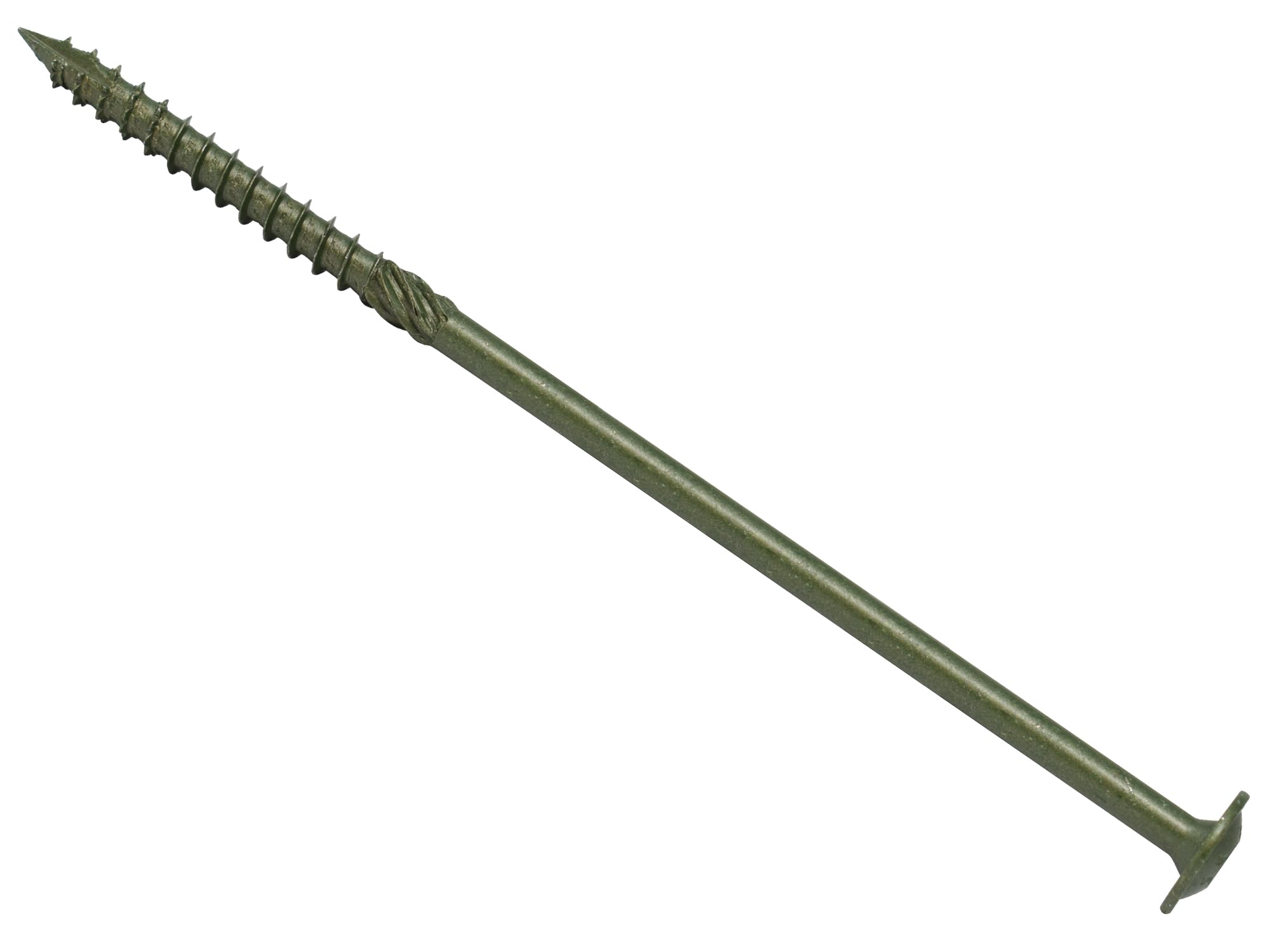 Forgefix SPECTRE Timber Fix Screws 8.0 x 300mm Green | Extra-Long Wood Screws | Box of 25 | High Torque | Exterior Use