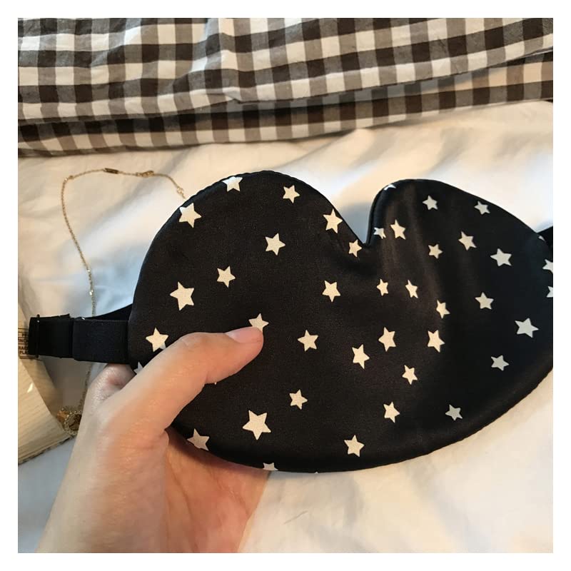 Máscaras para dormir Zero Eye Pressure Blackout pa Máscara de ojos con estampado de estrellas, protección for los ojos, seda pura, antifatiga
