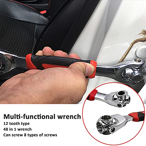 Wincal 52 in 1 Socket Wrench, Multifunction Wrench Tool with 360 Degree Rotating Head - Image 2