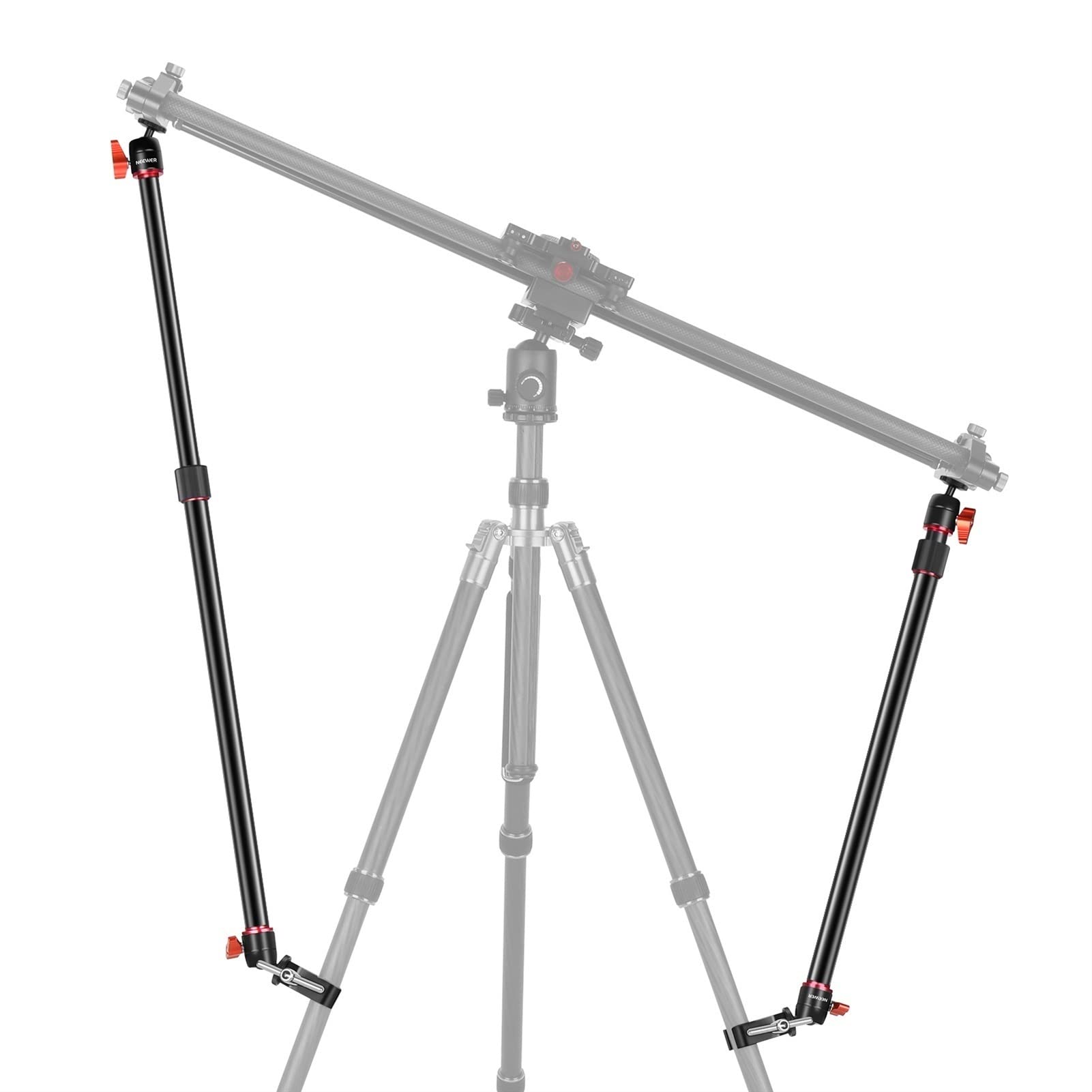 Cámara de lapso de tiempo para exteriores, soporte deslizante, estabilizador de brazo, 2 unidades, trípode ajustable, brazo de estabilidad para aumentar la estabilidad, postes extensibles