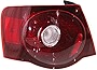 Evan-Fischer Tail Light Assembly Compatible with 2008-2010 Volkswagen Jetta Outer Sedan Driver Side