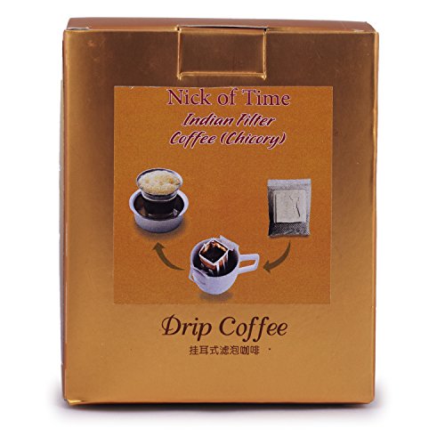 Nick Of Time Chicory Coffee Drip Bags-Pour Over 100% Arabica AA G...