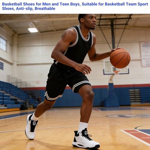 Image of Beita High Upper Basketball Shoes for Men Sneakers Breathable Sports Shoes Anti Slip