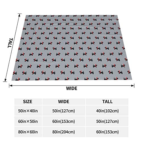Couverture de Noël pour lit grand plaid doux imprimé chiens mignons