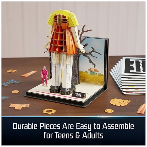 4D Build, Squid Game Young HEE Doll 3D Model Kit, Squid Game Collectibles & Desk Décor, Adult Puzzle, Building Toys, 3D Puzzles for Adults & Teens, 193 Pieces, for Ages 12 & Up by 4D Build - Image 4