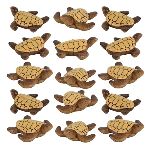 HUIANER Miniature Sea Turtles 20PCS Mini Sea Turtle Figurine Fairy