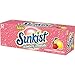 Sunkist Strawberry Lemonade Soda, 12 fl oz cans, 12 pack