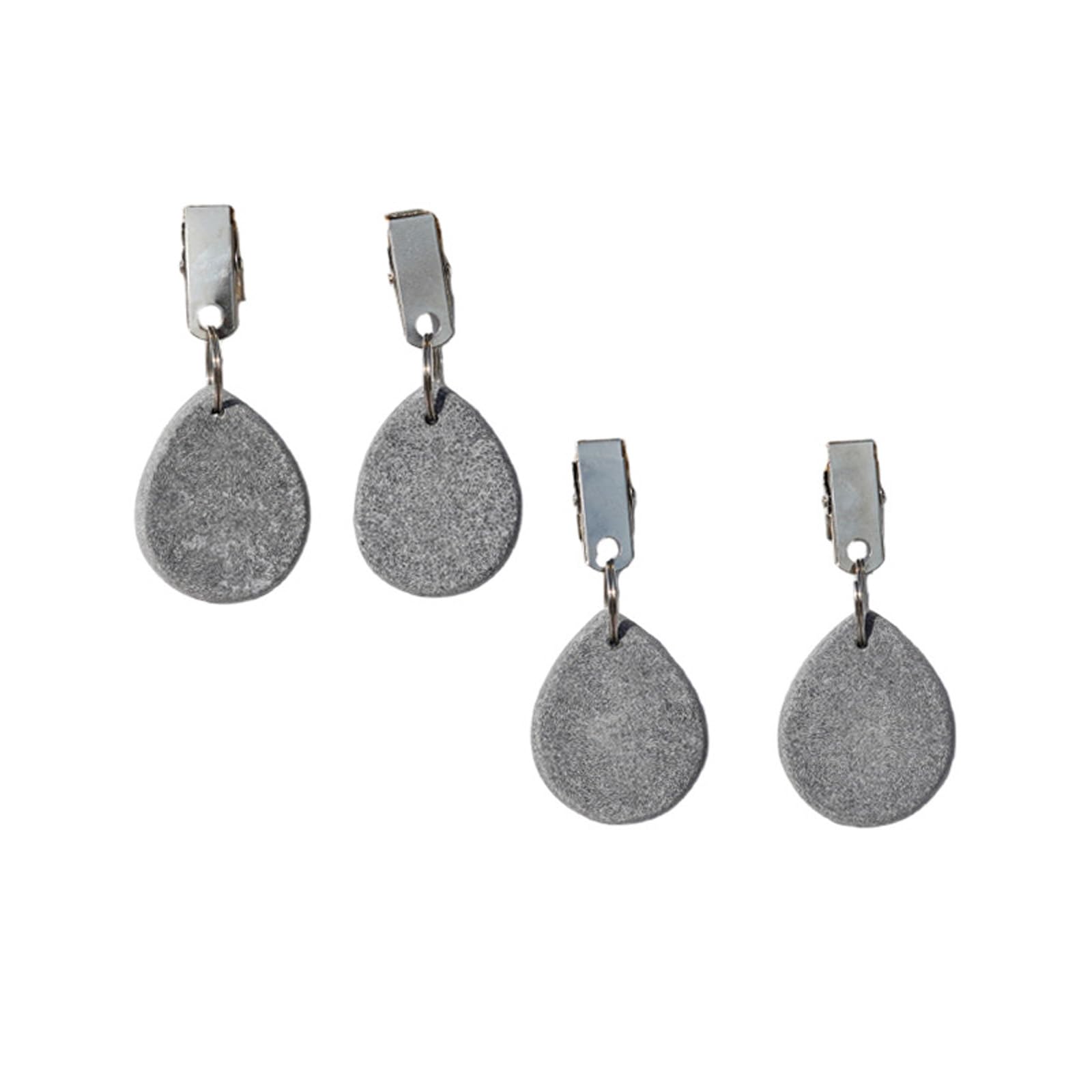 LUCKGONI Pack of 4 Marble Tablecloth Weights Decorative Clip for Outdoor Indoor Event Windproof and Sturdy Holders