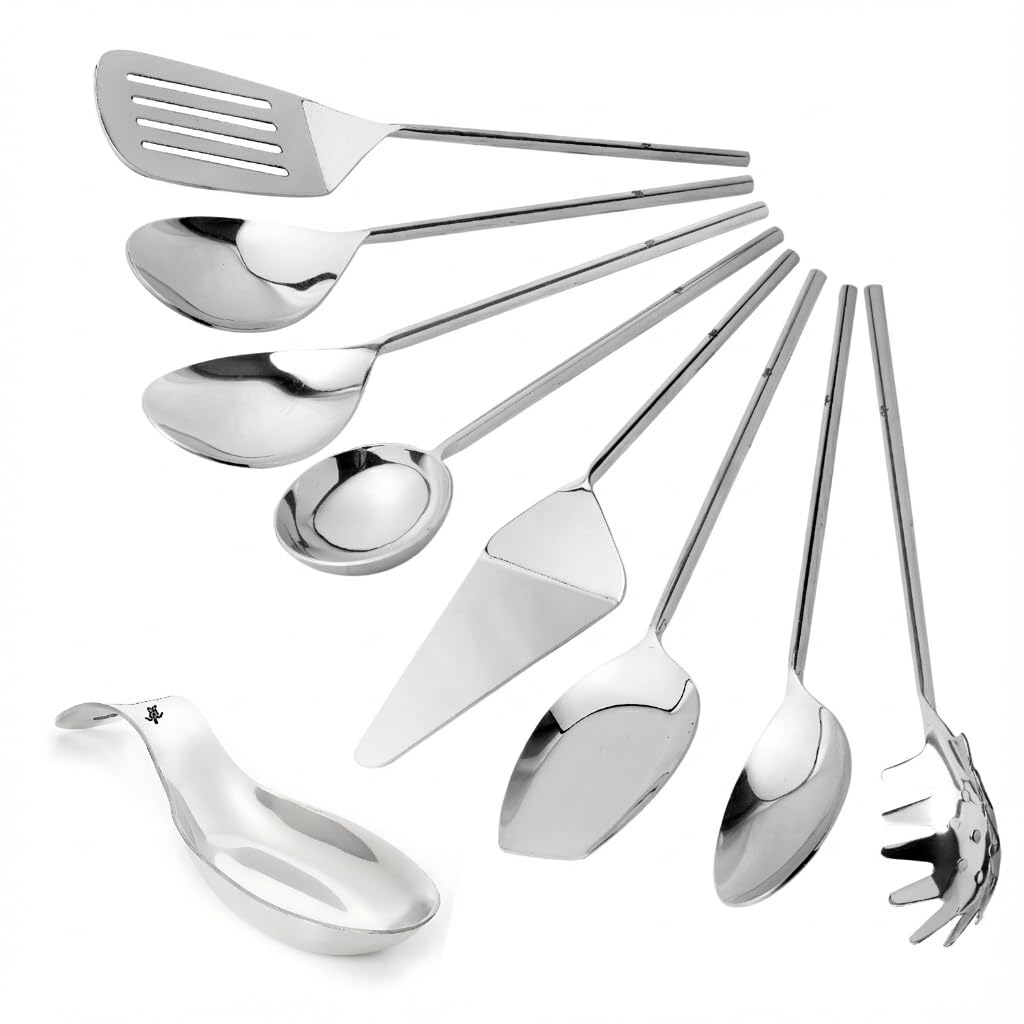 Wellsay Large Hostess Serving Utensils Set, 18/10 Steel 10-inch Serving