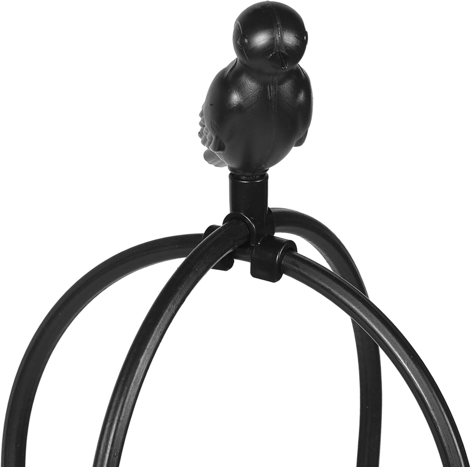 Garden Trellis for Climbing Plants Outdoor, Black Metal Vine Trellis with 25cm Diameter and 120cm Height, Plant Climbing Support Frame for Potted Flowers and Vines