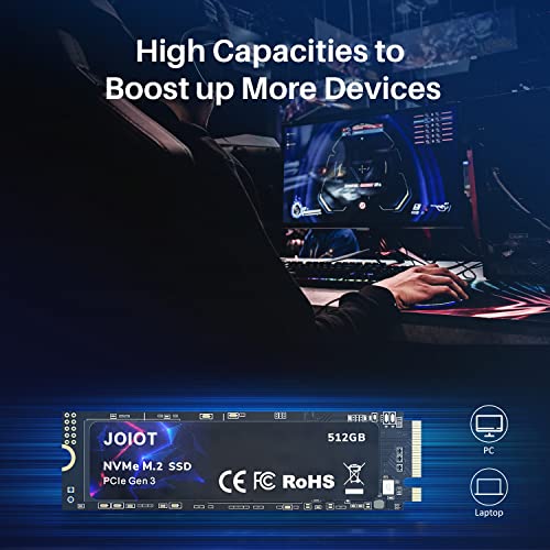 JOIOT 512GB SSD NVMe M.2 Internal Solid State Drive,Up to 3500MB/s, w/V-NAND Technology, Storage and Memory Expansion for Gaming, Max Speed,Black - image 5