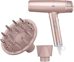 Conair, Secador Digital de Cabelo, Com Difusor, Secador Digital Iônico, 1700W, DIGITALaire, Rosa - 110V