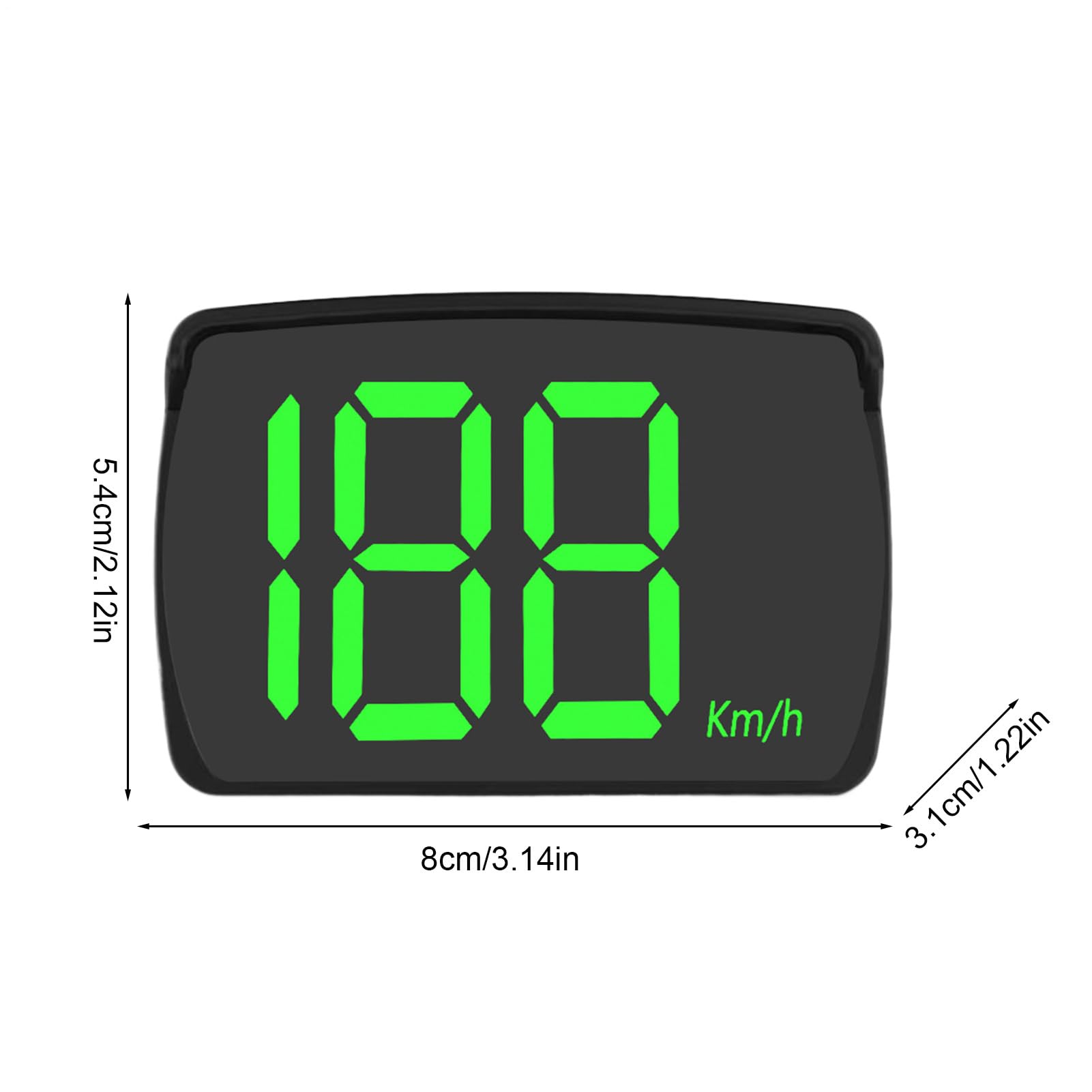 Velocimetro GPS,HUD Indicatore Velocità Km/H | Monitoraggio Velocità in Reale Display Digitale Km/h per Corsa Taxi Camion Golf Cart Veicoli Fuoristrada