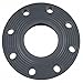 GF Piping Systems PVC Pipe Fitting, Flange, Schedule 80, Gray, 4" Slip Socket