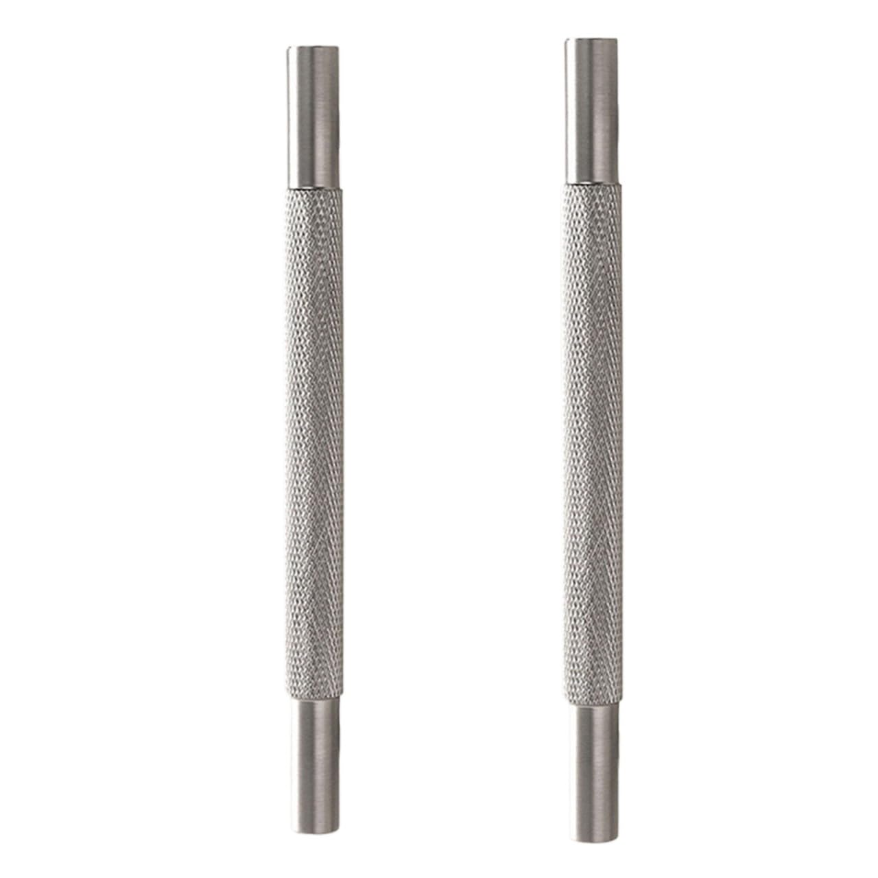 ZRHWSPD Brushed Nickel Cabinet Pulls Cabinet Handles Brushed Nickel Wardrobe Pulls Kitchen Furniture Bar Knob Silver Handle(160mm)