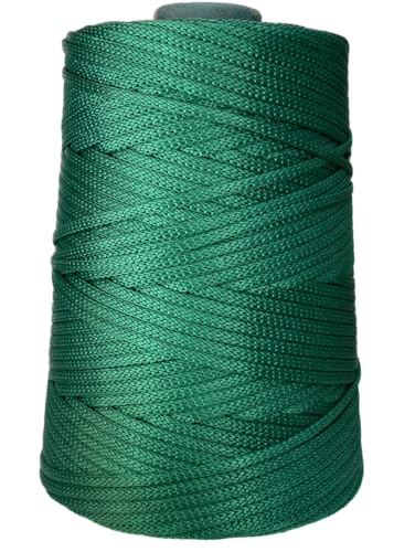 Fio Náutico Cordão 5mm: 500g – Ideal para Crochê, Tricô, Macramê e Artesanato – 100% Polipropileno – Bastos e Bazani (Bandeira)