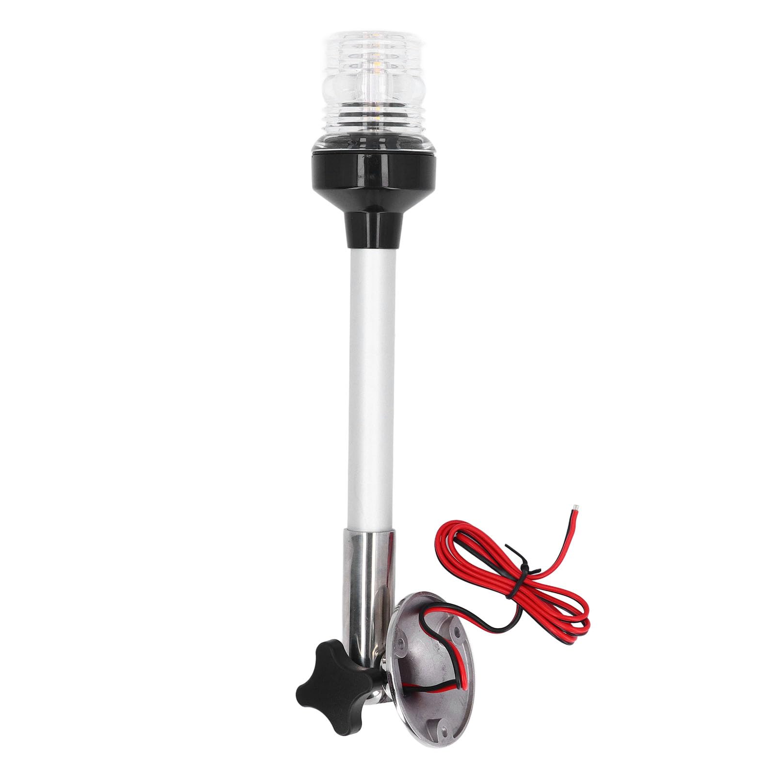 Jeanoko 12in Marine Navigation Light, 12-24VDC LED Anchor Light with 360 Degree Visibility IP66 for Pontoon Fishing Boat
