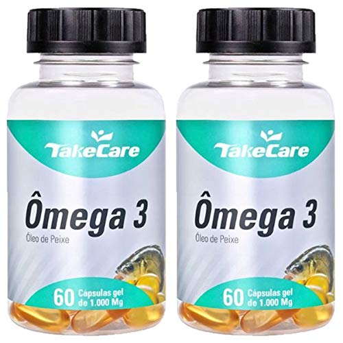 Ômega 3 Óleo de Peixe - 2 unidades de 60 cápsulas - Take Care