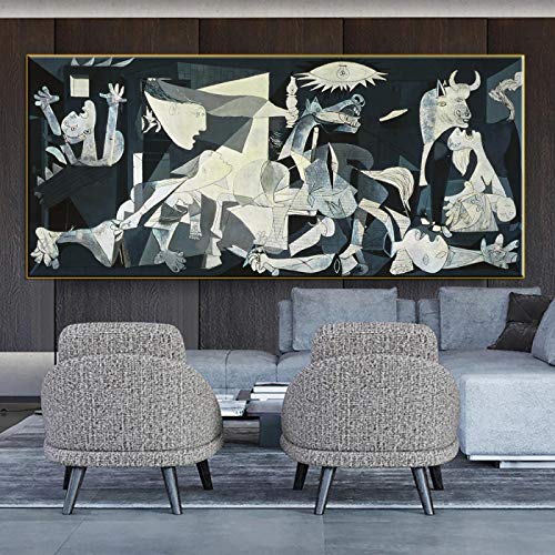 Picasso Guernicas beroemde olieverfschilderij kunst Artwork.Moderne abstracte schilderijen op doek gekopieerd… - Image 3