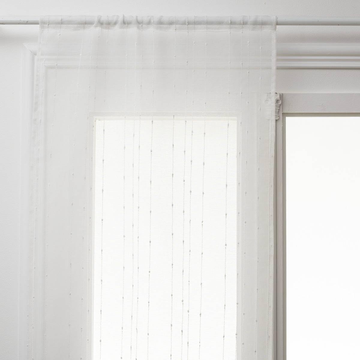 Atmosphera - Lot de 2 voilages Anissa - Blanc 60x120 cm