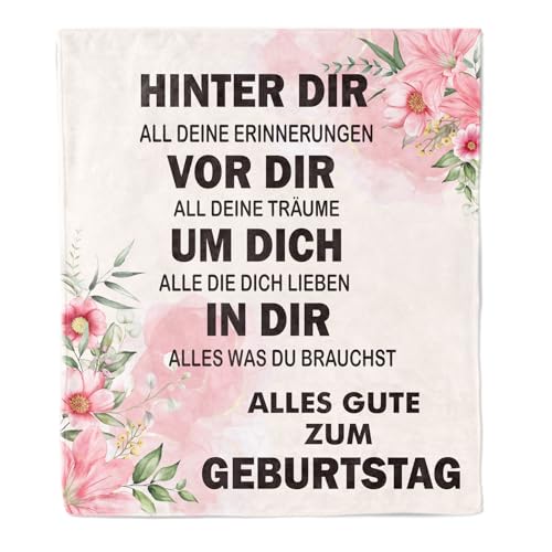 Belloxis Geburtstagsgeschenk für Frauen Kuscheldecke für Freundin Beste Freundin Schwester Geschenke Zum Geburtstag
