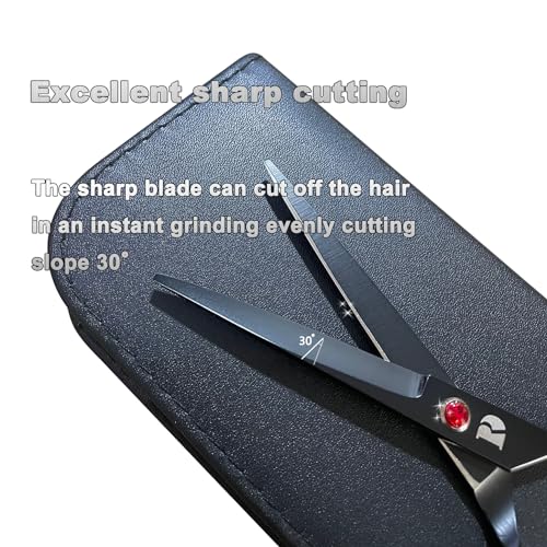 Professional-Hair-Cutting-Shears-Set6-Inch-Barber-hair-Cutting-Scissors-Thinning-Shears-Sharp-Blades-Hairdresser-Haircut-For-WomenMenkids-420c-Stainless-Steel-Rainbow-Color-E