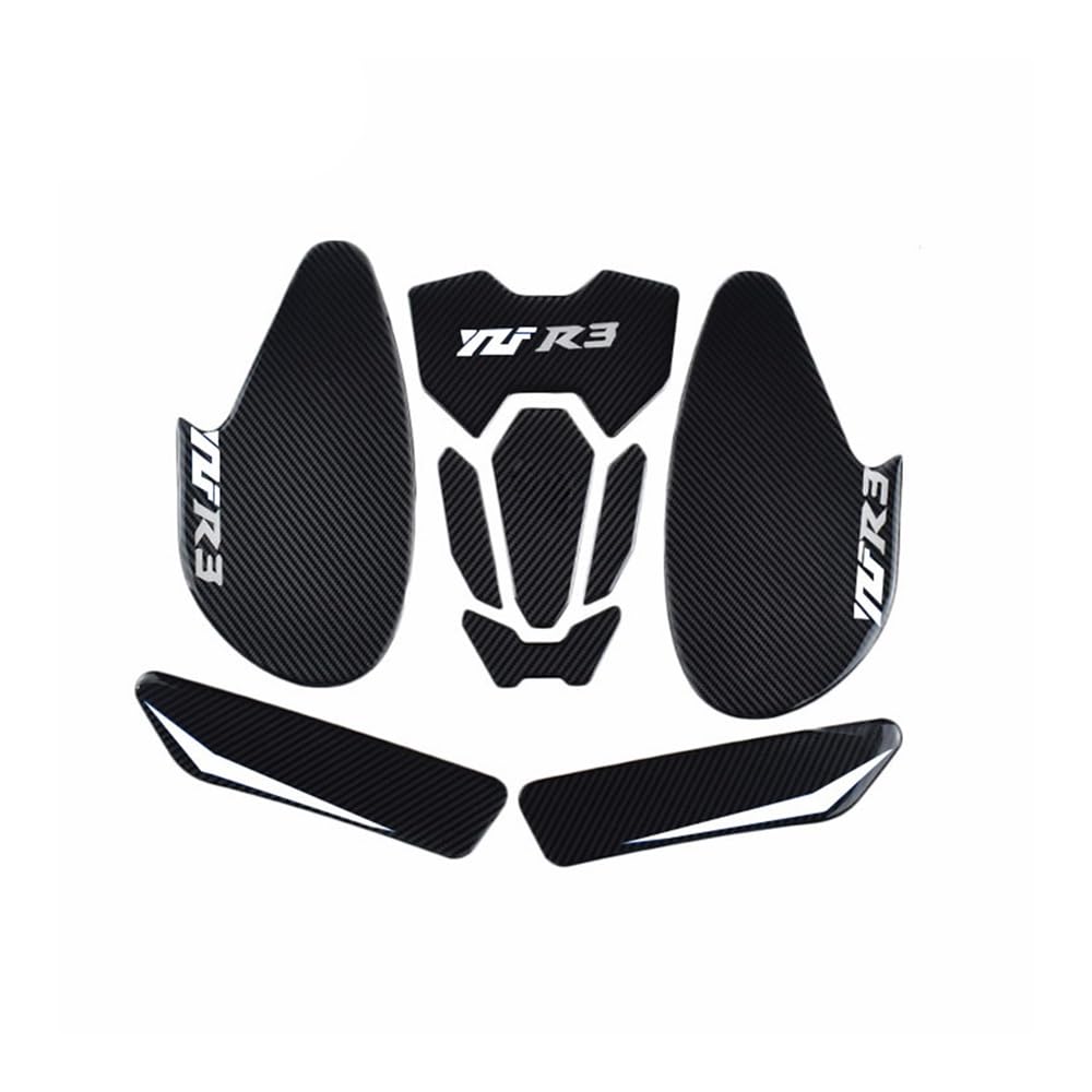 Motorrad Tank Pad Für YZF-R3 2014-2016 - Anti Slip Knie Grip Aufkleber Schwarz