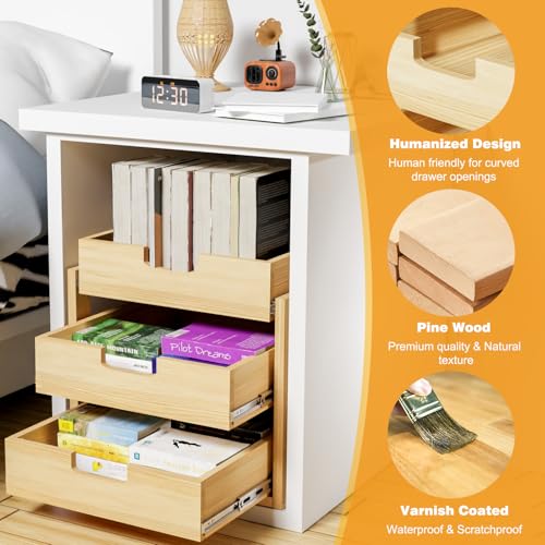 Gsskny Pull Out Cabinet Organizer, 17''W×21''D Sliding Drawers for Cabinets, 3 Tier Soft Close Slide Out Wooden Pull out Drawers, Base Cabinet Organization for Kitchen, Pantry, Bathroom by Gsskny - Used condition - Image 4