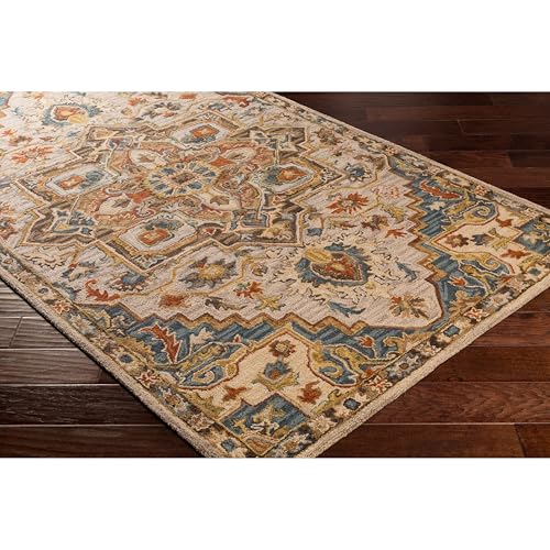 Image of Hand Tufted Premium Rug Premium Wool Carpet for Living Room Bedroom and Hall Size 12x16 Feet Color Multi