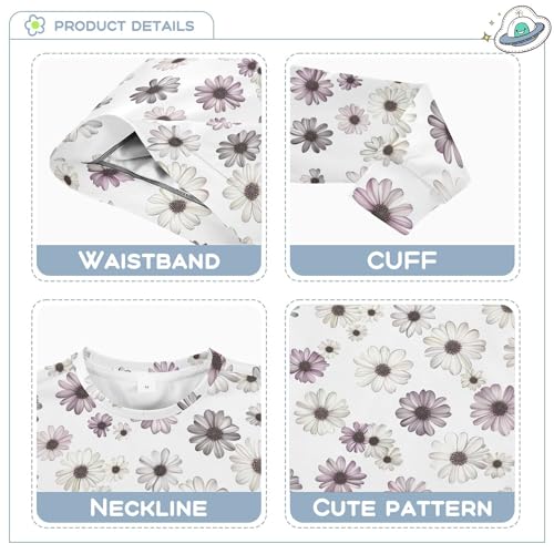 Vintage Osteospermum White Little Boys Sweatshirt Hoodie Long Sleeve Kids Hoodies Boys3