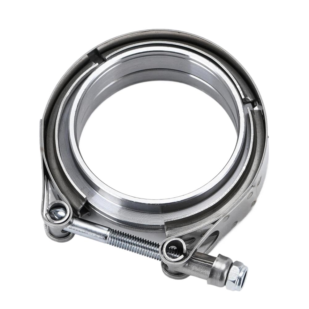 V-Band Exhaust Clamp for 2.5 Inch and 3 Inch (63mm and 76mm) Exhaust Systems with Male and Female Flanges(3.0)