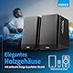 Edifier R1700BT Lautsprecher-Set – 2 Regallautsprecher – analoge + digitale Anschlüsse – Bluetoothverbindung – Echtholzgehäuse in Schwarz, Braun, Weiß – inkl. Anschlusskabeln – Fernbedienung