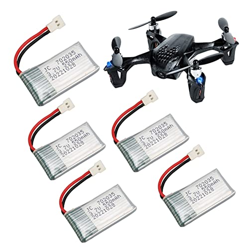 5Pcs 3.7V 550mAh Li Battery for Hubsan X4 H107...