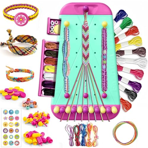 JOYVOVO Kit Bracelet Bresilien, Bracelet D'amitié, Arts et Travaux Manuels pour les Enfants de 8 à 12 ans Kit de Fabrication de Bracelets D'amitié pour...