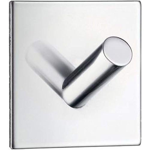 Beslagsboden Square Design Single Wall Mounted Hook Finish: Polished Stainless Steel