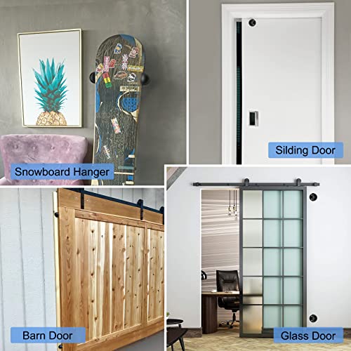 Gudui DOOR-STOPPER-008 Stops, Floor Door Stopper 4 Pack No Drill Doorstops Black Rubber Bumper Door Stoppers thumb #5