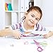 KUUQA Plastic Safety Scissors Set for Kids Toddlers Preschool Classroom Training Construction Paper Crafts (6 Patterns)