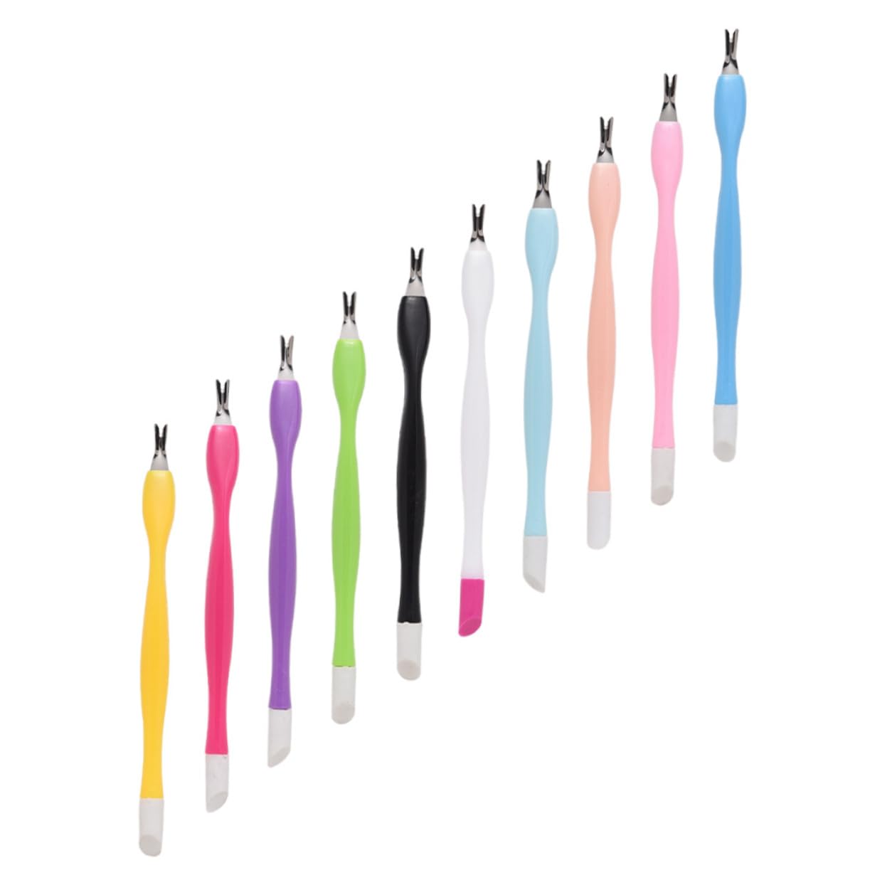 HONMEET Manicure Trimmer Set 50pcs Exfoliating Tools Instant Cuticle Remover Random Style