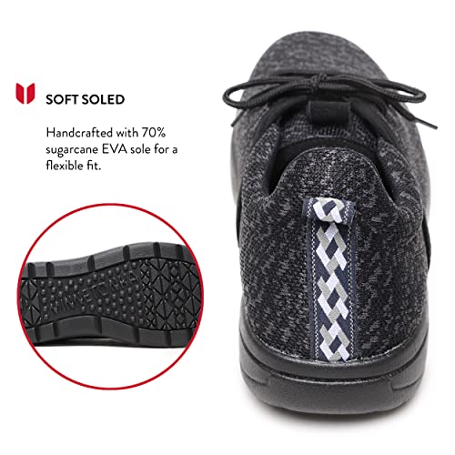 Minnetonka Men's Eco Anew, Black, Size 11.54